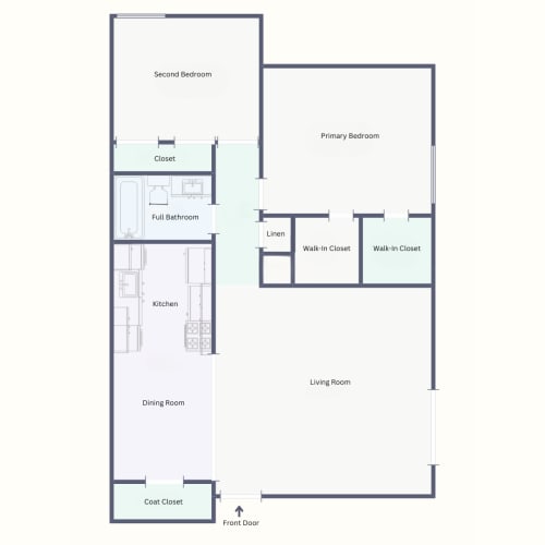 Floor Plan  a floor plan of a house