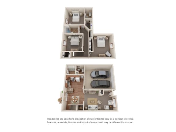 Floor Plan  3 Bed | 2.5 Bath 2-Story