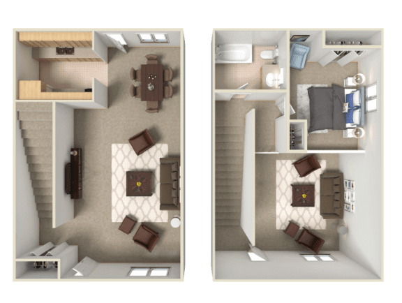 Floor Plan  a floor plan of a 2 bedroom apartment