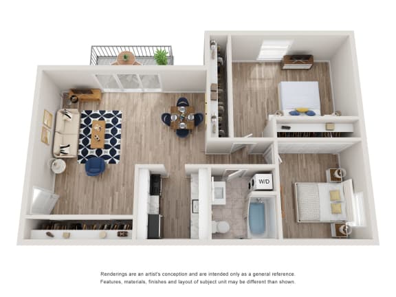 Floor Plan  a 1 bedroom floor plan with a bathroom and a living room