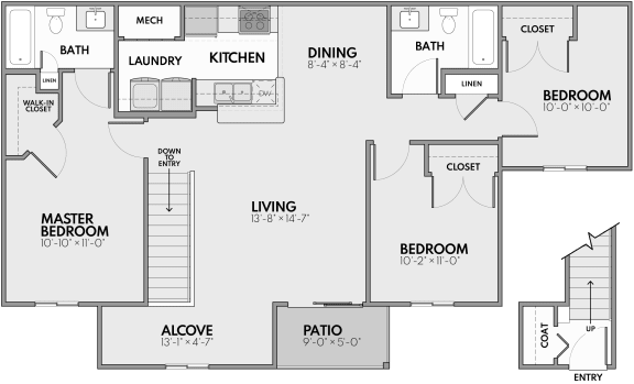 Floor Plan  Poppa Bear - Upper