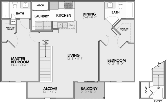 Floor Plan  Momma Bear - Upper