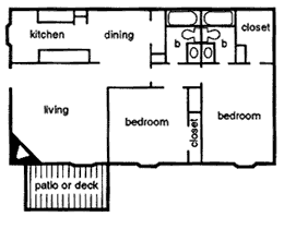 Floor Plan  Dover 2 bedroom