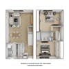 Floor Plan  2 bedroom floor plan  the residences at sawmill park apartments in