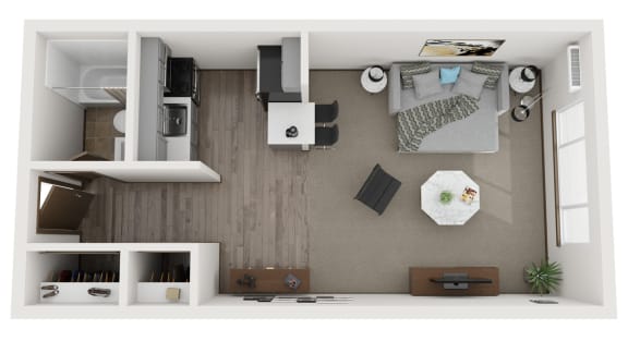 Floor Plan  Grand Rapids Studio Apartments