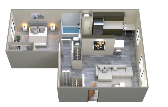 Floor Plan  one bedroom floorplan