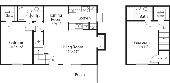 Floor Plan  a floor plan of a house with a bedroom and a living room