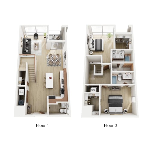 Floor Plan  a floor plan of a house with a bedroom and a living room