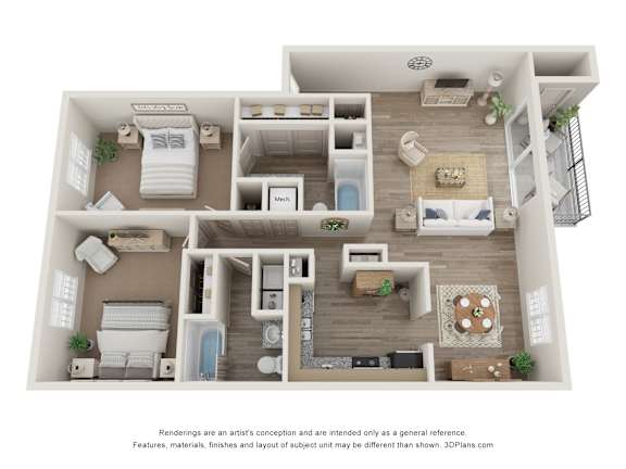 Floor Plan  a 1 bedroom floorplan is shown in this illustration