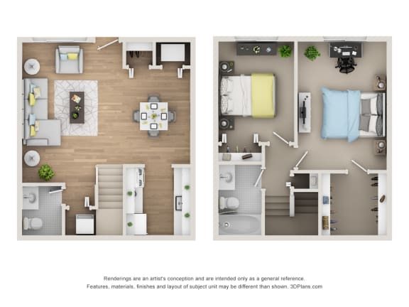 Floor Plan  BT_TH Floor Plan at Village Club of Rochester Hills, Shelby Township, Michigan