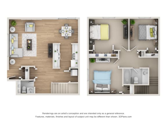 Floor Plan  DT_TH Floor Plan at Village Club of Rochester Hills, Shelby Township