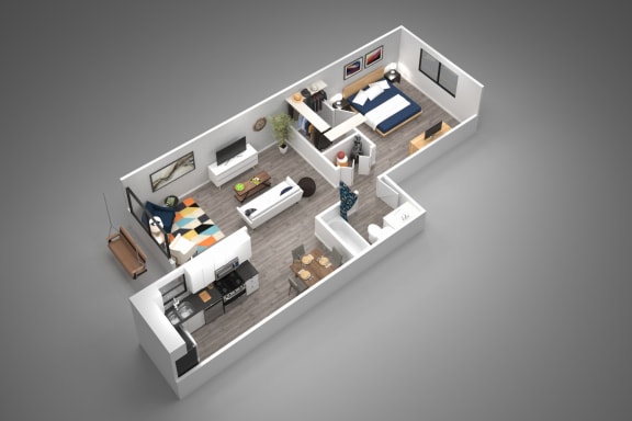 Floor Plan  1B - 1 bed 1 bath - 675 sqft at Winfield of Scottsdale, Scottsdale