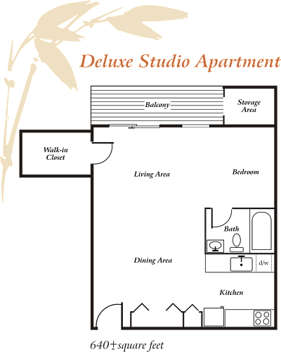 Floor Plan  Deluxe Studio