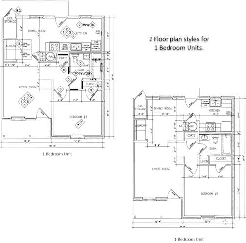 Floor Plan  1 Bedroom | 1 Bath