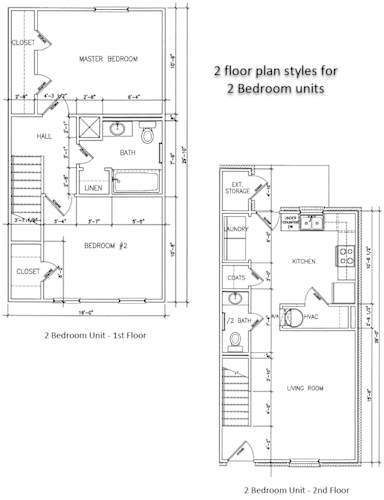 Floor Plan  2 Bedroom | 1 Bath