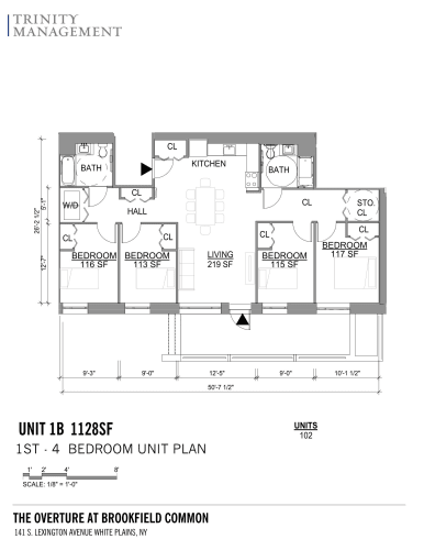 Floor Plan  4 Bedrooms, 2 Bath