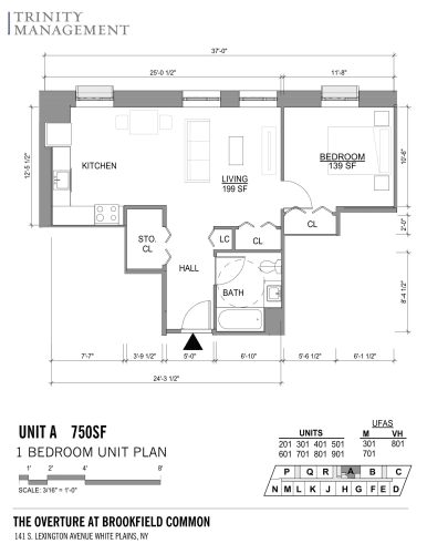 Floor Plan  1 Bedroom, 1 Bath