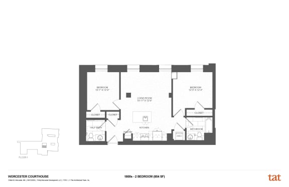 Floor Plan  2 Bedroom