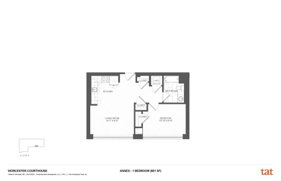 Floor Plan  1 Bedroom Annex