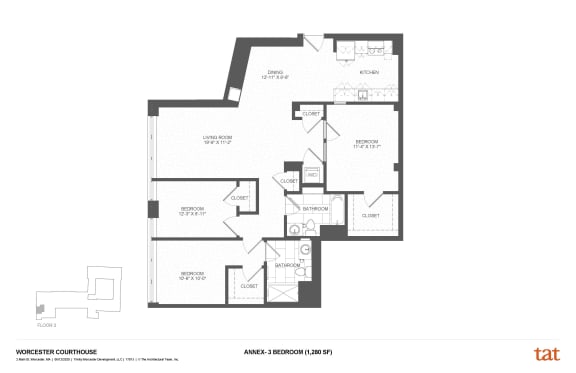 Floor Plan  3 Bedroom Annex