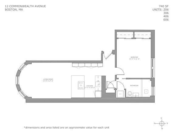 Floor Plan  One Bedroom Floorplan