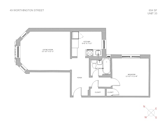 Floor Plan  a floor plan of a house with a bedroom and a living room