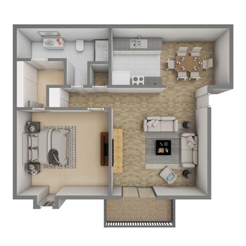 Floor Plan  one bedroom floor plan at white lakes plaza in topeka ks