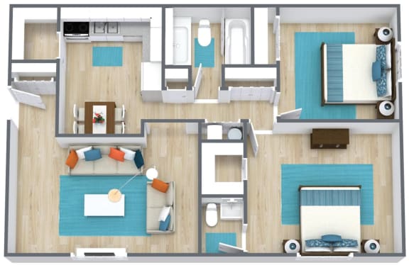 Floor Plan  two bedroom floor plan