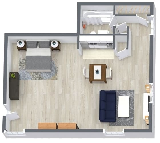 Floor Plans of Suntree Apartments in Kansas City, KS