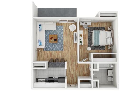 Floor Plan  Coronado Springs  3D Floor Plan 1x1 TB 60