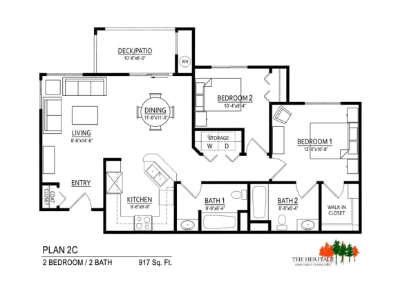 Floor Plans of Heritage at Draper in Draper, UT