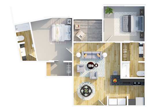 Floor Plan  A series of images showing different rooms of a house.