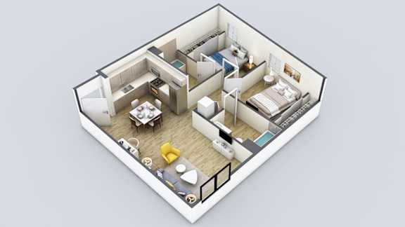 Floor Plan  the griffin apartments apartment homes for rent in glendale heights il 60139 floor plan