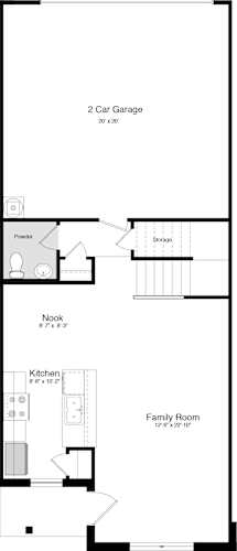 Floor Plan  a blueprint of a floor plan of a house