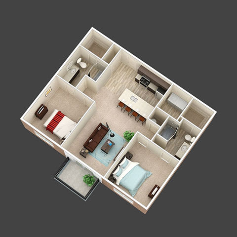 Floor Plan  3Bed 3Bath