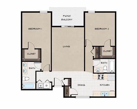 Floor Plan  2 Bedroom
