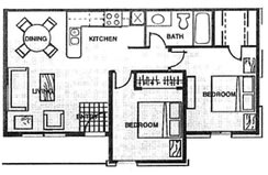 Floor Plan  2 Bedroom