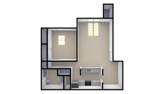 Floor Plan  1 Bedroom Floorplan