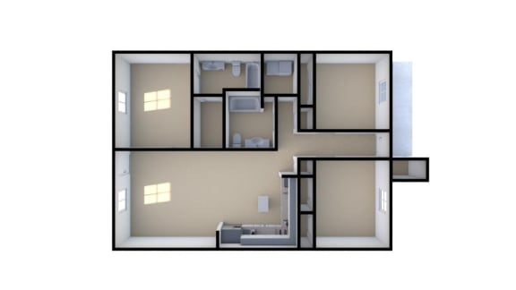 Floor Plan  3 Bedroom Floorplan