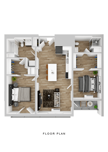 Floor Plan  A detailed floor plan of a house layout.