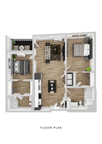 Floor Plan  A detailed floor plan of a house layout.