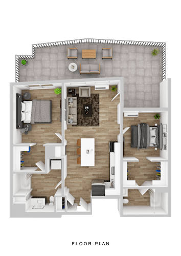 Floor Plan  A detailed floor plan of a house layout.