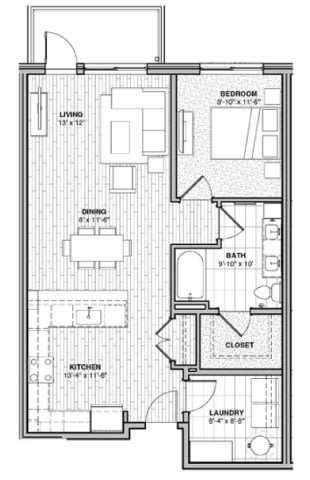 Floor Plan  a blueprint of a floor plan of a house