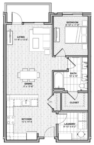 Floor Plan  Bellevue - B - Luxe