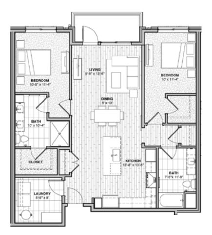 Floor Plan  a blueprint of a floor plan of a house