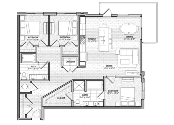 Floor Plan  Oak - Luxe
