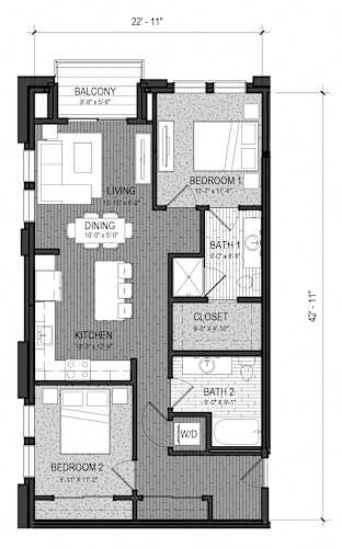 Floor Plan  The Confluence 2H