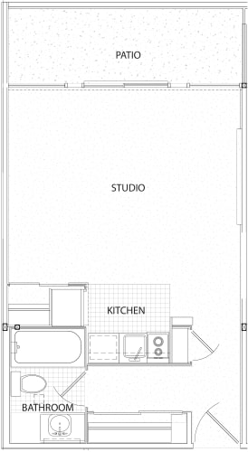 Floor Plan  Dolores Lia Studio 384 sf