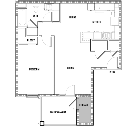 Floor Plan  the floor plan shows the layout of the three bedroom house