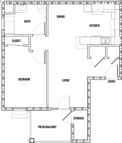 Floor Plan  the floor plan shows the layout of the roommates house